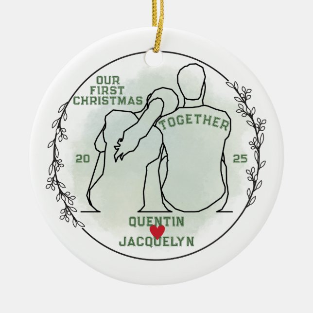 Frauenkopf an der Schulter des Menschen - Erste We Keramik Ornament (Vorne)