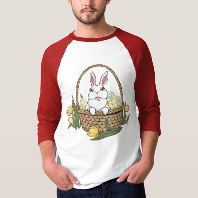 Frauenkorb Osterfest Shirt Ostern Bunny Basket Jer (Vorderseite)