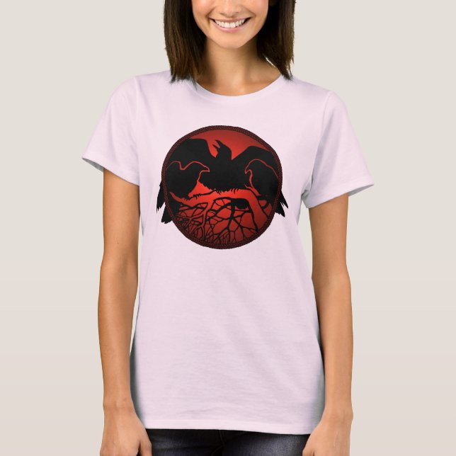 Frauenkünstlerin Raven Art Shirt Lady's Plus Size  (Vorderseite)