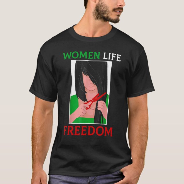 Frauenleben Freiheit Iran Weibliche Freiheit Persi T-Shirt (Vorderseite)