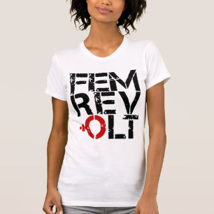 Frauenlogo feministischer T - Shirt