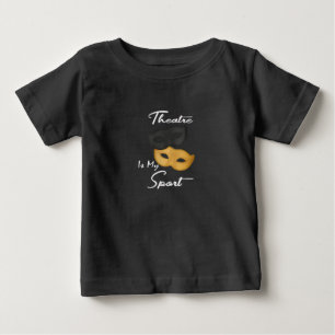 Frauenlustige Schauspielerin Theater Masken Gesche Baby T-shirt