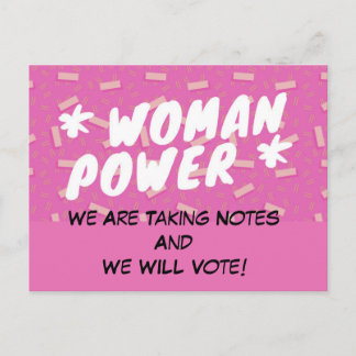 FrauenMacht Postkarte Wahlpolitik