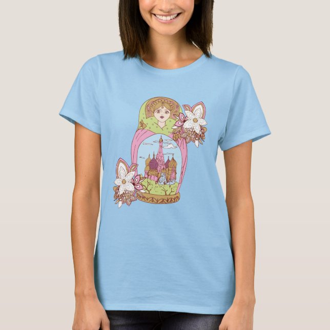 Frauenmädchen, farbig T-Shirt (Vorderseite)