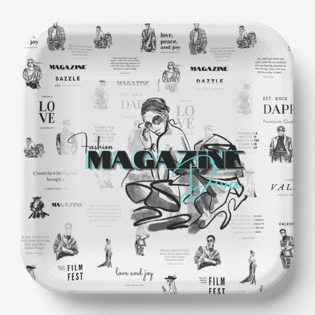 Frauenmagazin Pappteller (Vorderseite)