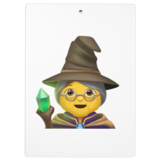 Frauenmagier - Emoji Klemmbrett (Rückseite)