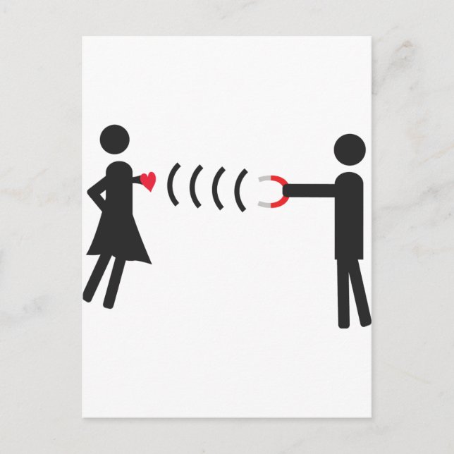Frauenmagnet Postkarte (Vorderseite)