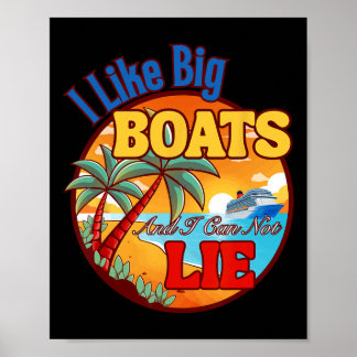FrauenMänner T-Shirt Lustiges Kreuzfahrtschiff Ich Poster