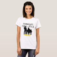 Frauenmode-T - Shirt Landleben