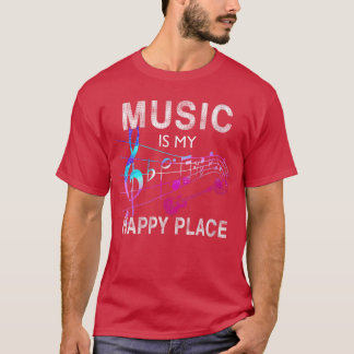 Frauenmusik ist mein glücklicher Ort Inspirierende T-Shirt