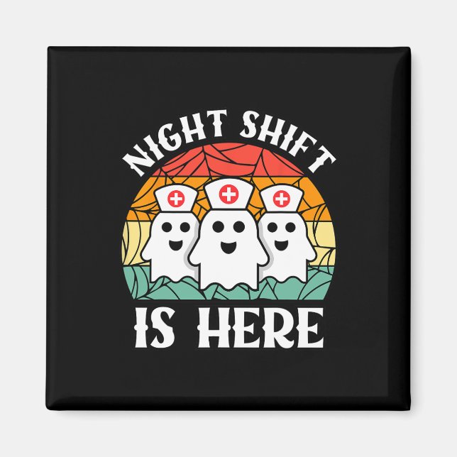 Frauennacht Crew Ghost Magnet (Vorne)