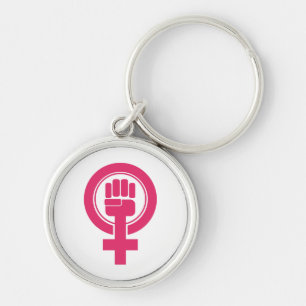 Frauennester-Resist-Symbol Schlüsselanhänger