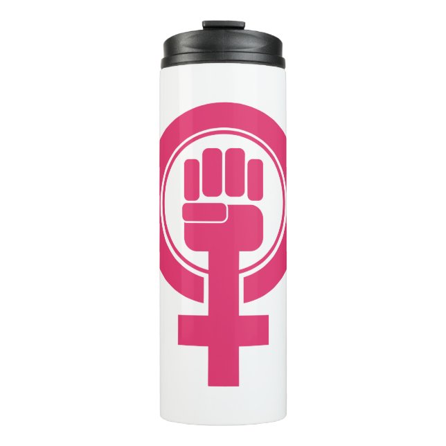 Frauennester-Resist-Symbol Thermosbecher (Vorderseite)