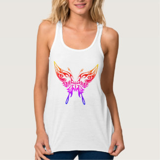 Frauenoberseite, "Butterfly Aura"-Design Tank Top