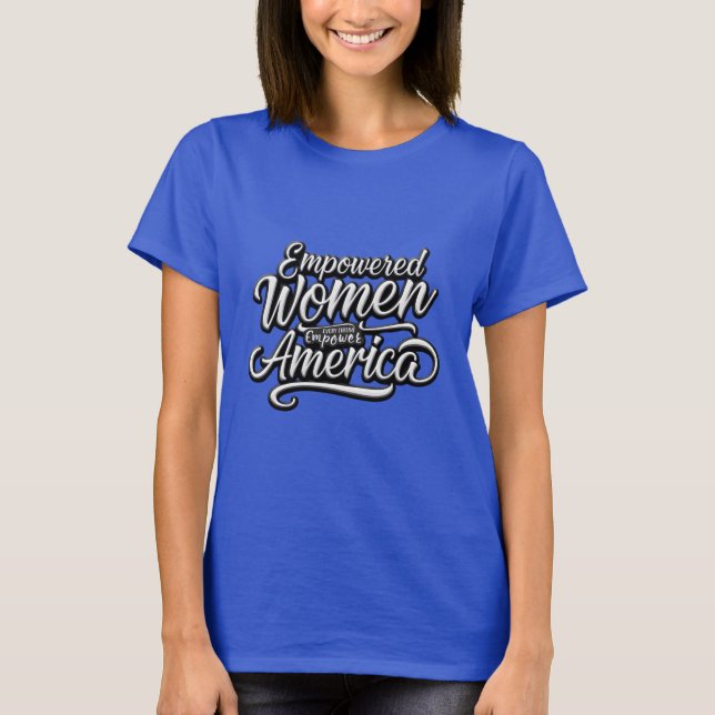 Frauenpatriotisches T-Shirt (Vorderseite)
