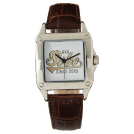 Frauenplatz Lederband Sobo/Großmutter Armbanduhr