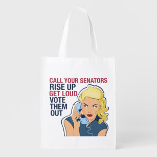 Frauenpolitische Aktivistin Wiederverwendbare Einkaufstasche