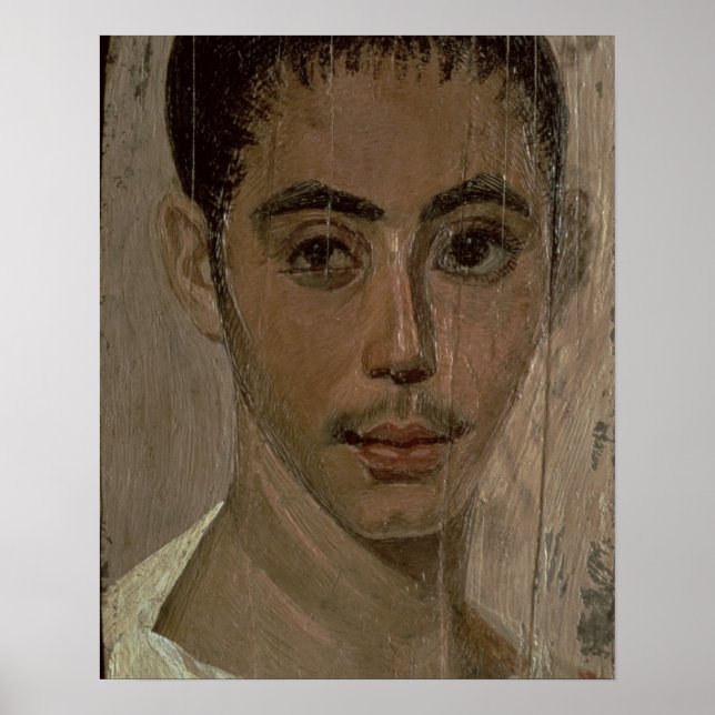 Frauenportrait eines Jungen mit verletztem Auge, a Poster (Vorne)