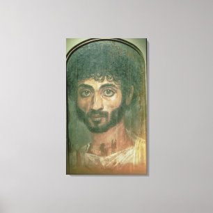 Frauenportrait eines Mannes, aus Fayum, Romano-Ägy Leinwanddruck