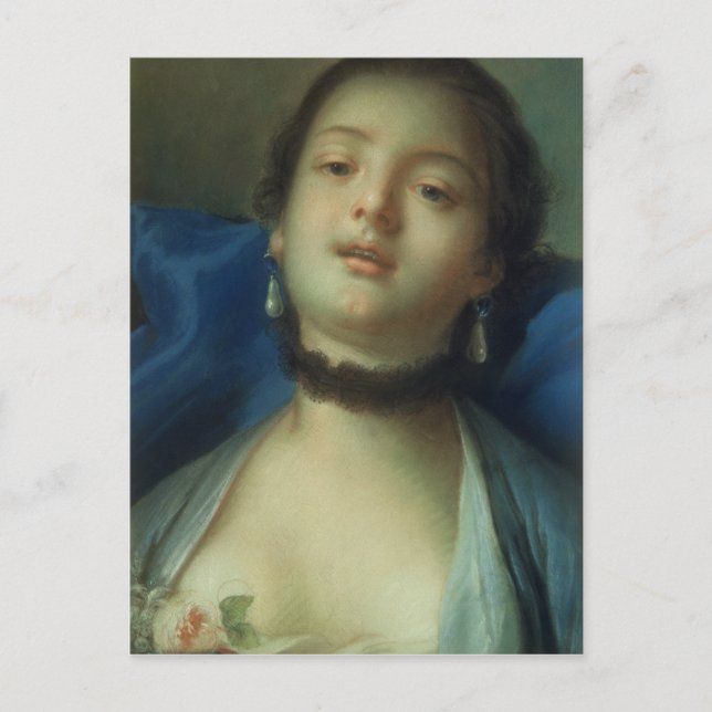 Frauenportrait Postkarte (Vorderseite)