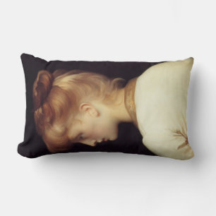 Frauenportrait von hinten (von Frederic Leighton) Lendenkissen