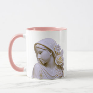 Frauenporträt-Figurine Tasse