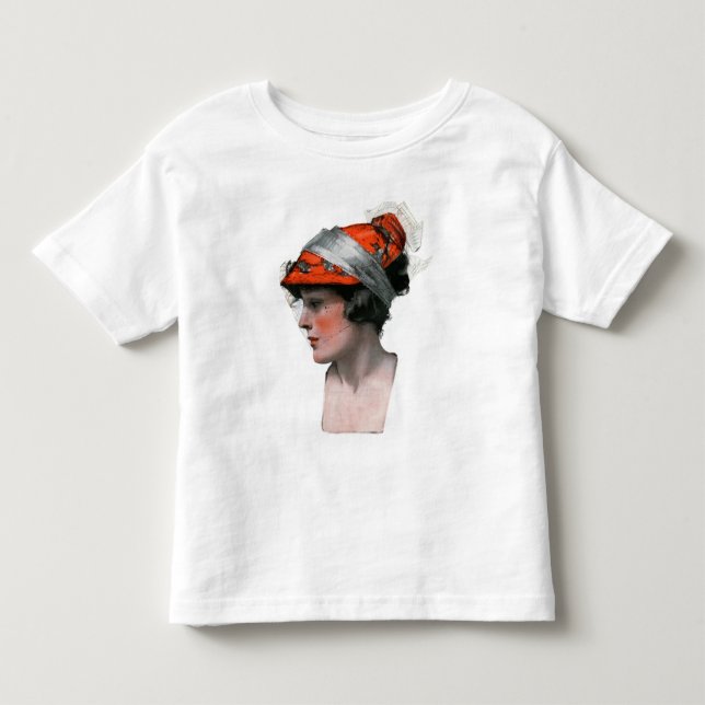 Frauenprofil Kleinkind T-shirt (Vorderseite)
