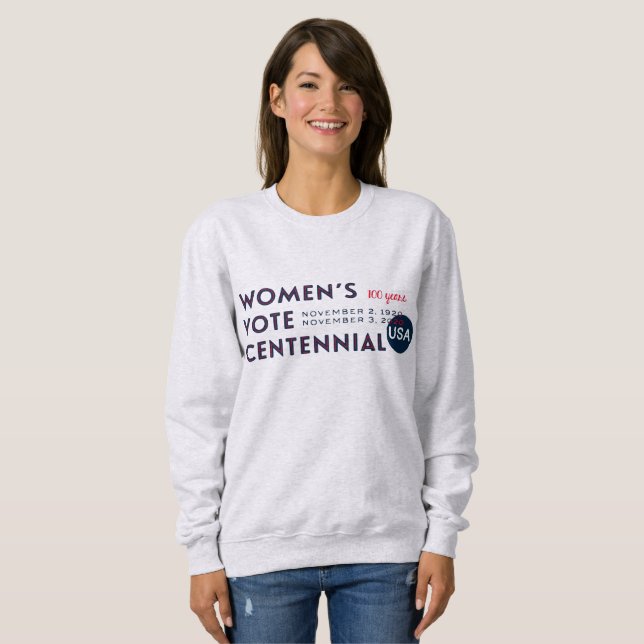 Frauenrecht zum Jahrestag Sweatshirt (Vorne ganz)