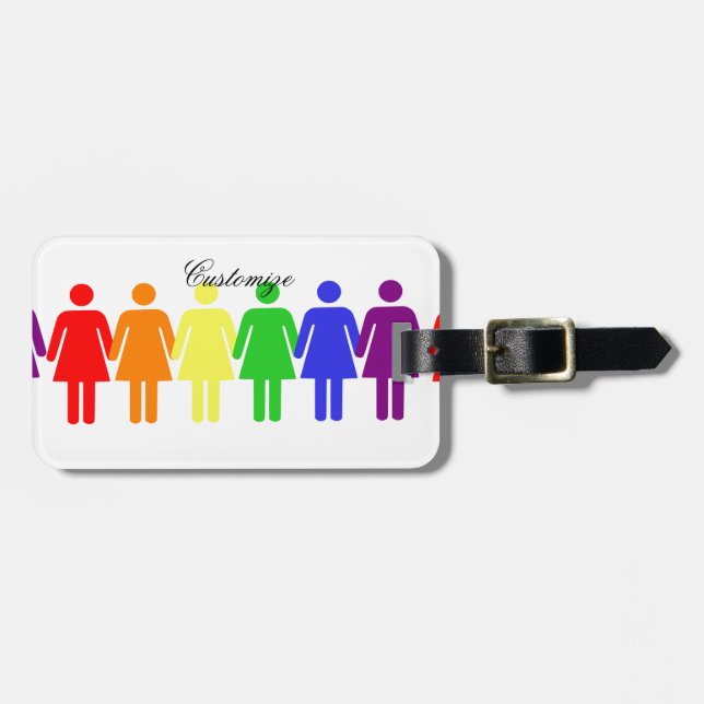 Frauenrechte 2017 LGBTQIA Gepäckanhänger (Vorderseite horizontal)