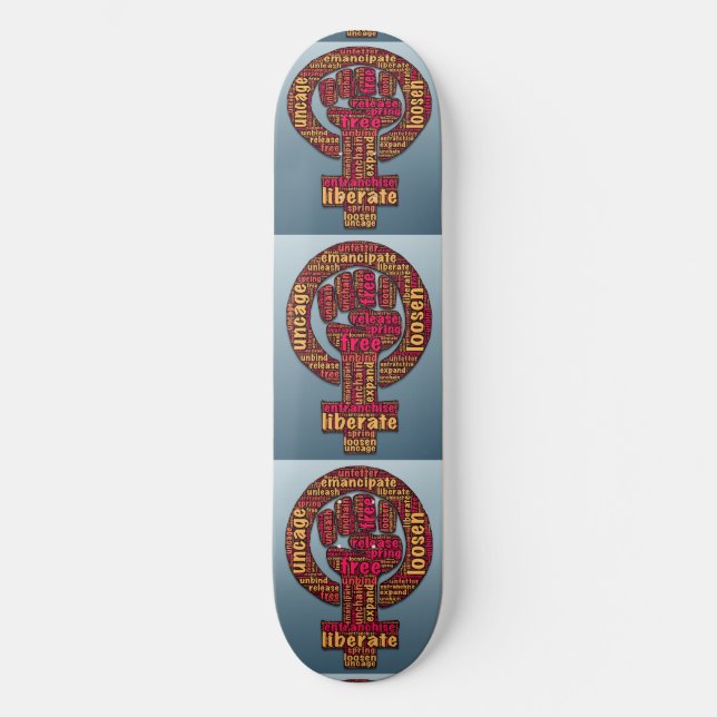 Frauenrechte 2017 zum ersten Mal in Thunder_Cove Skateboard (Vorderseite)