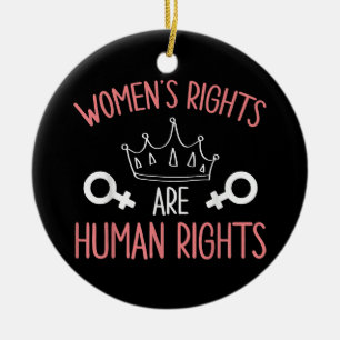 Frauenrechte Frauenrechte sind Menschenrechte Keramik Ornament