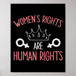 Frauenrechte Frauenrechte sind Menschenrechte Poster