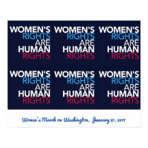 Frauenrechte - März über Washington Poster