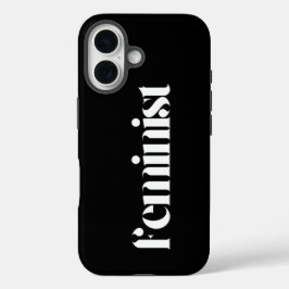Frauenrechte - Minimalistisch Schwarz und Weiß iPhone 16 Hülle