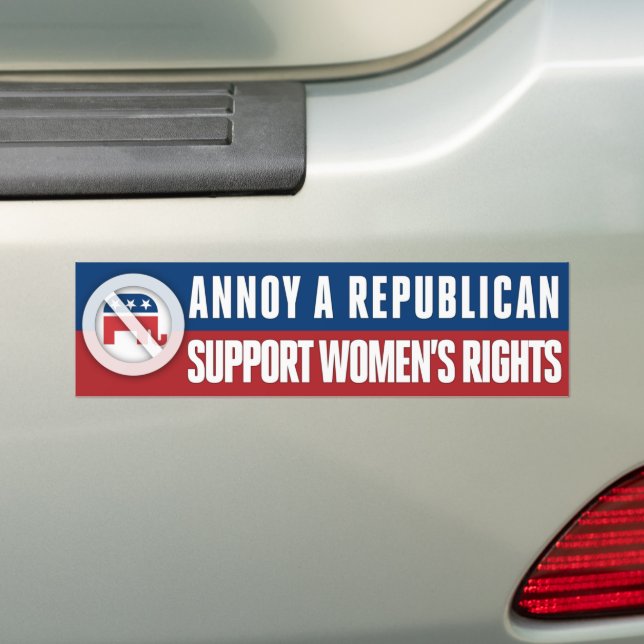 Frauenrechte: Pro-Choice-Annoy - Republikanerin Autoaufkleber (Auf Auto)