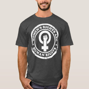 Frauenrechte sind Menschenrechte, die Vintag missa T-Shirt