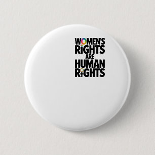 Frauenrechte sind Menschenrechte Feminismus, mit d Button