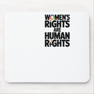 Frauenrechte sind Menschenrechte Feminismus, mit d Mousepad