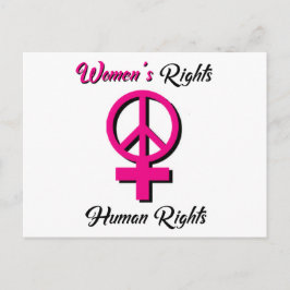Frauenrechte sind Menschenrechte Postkarte