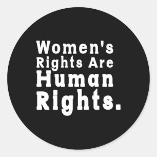 Frauenrechte sind Menschenrechte Roe / Wade Runder Aufkleber
