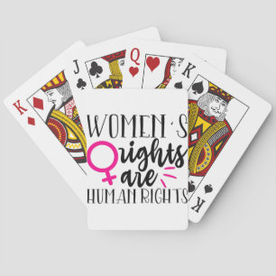 Frauenrechte sind Menschenrechte Spielkarten
