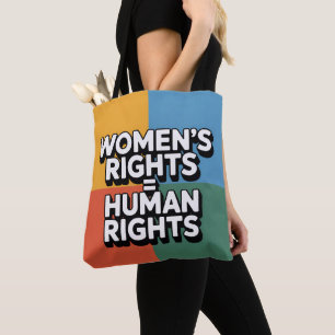 Frauenrechte sind Menschenrechte Tasche