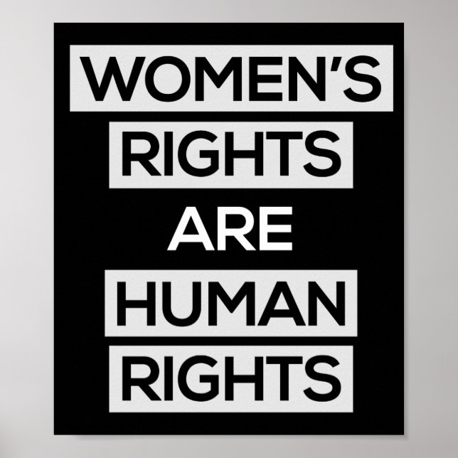 Frauenrechte sind Menschenrechtspatron Poster (Vorne)