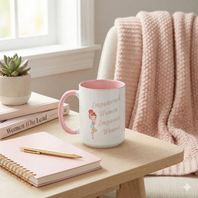 Frauenrechte stärken Tasse (Empower someone special with this, "Empowered women empower women" mug! )