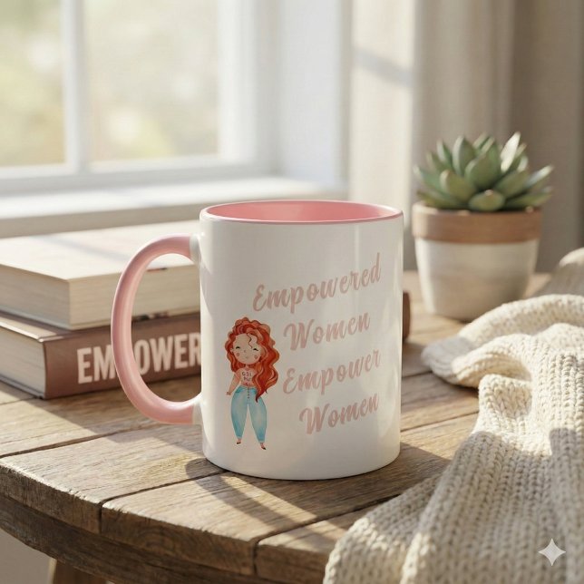 Frauenrechte stärken Tasse (Empower someone special with this, "Empowered women empower women" mug! )