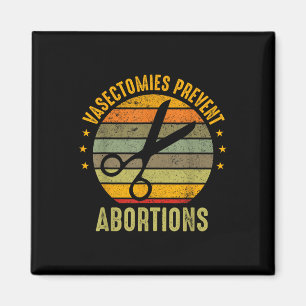 Frauenrechte Vasektomien verhindern Abortionen Pro Magnet