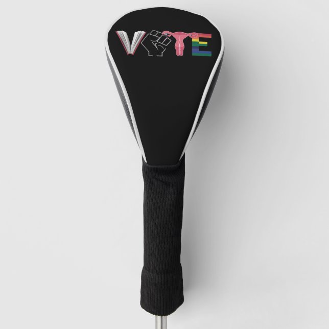Frauenrechte verboten Bücher LGBTQ Golf Headcover (Vorderseite)