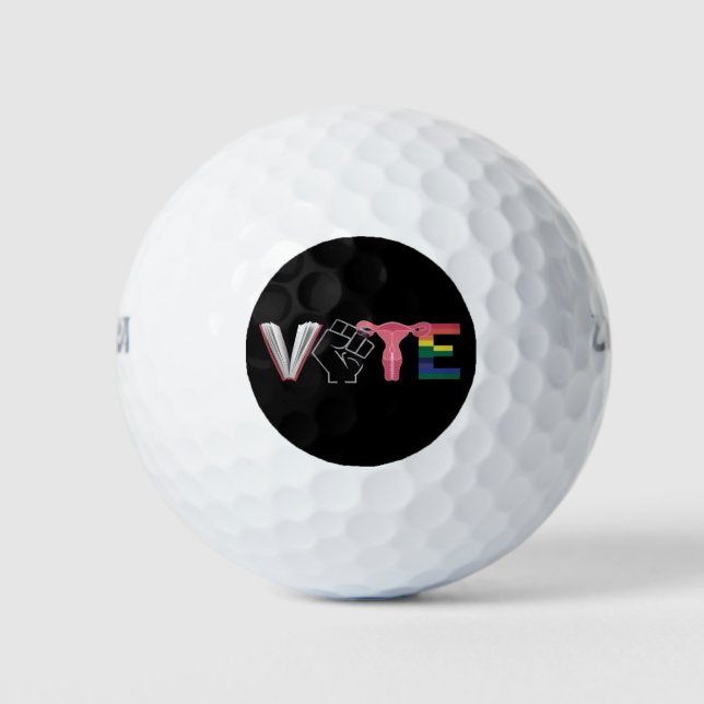 Frauenrechte verboten Bücher LGBTQ Golfball (Vorderseite)