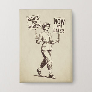 Frauenrechte, Vintage feministische Suffragette Ar Button