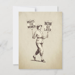 Frauenrechte, Vintage feministische Suffragette Ar Postkarte